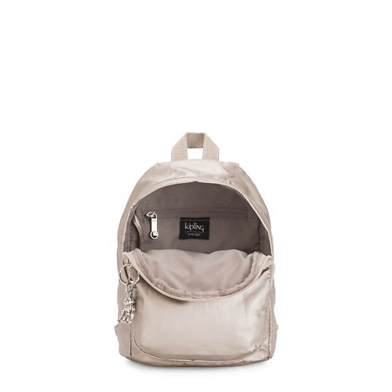 Kipling Delia Compact Metallic Convertible Rugzak Beige | België 1657TC